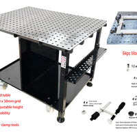 Welding table 1200 x 900mm W/64 pcs  Modular Fixture Kit