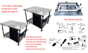 2pcs Welding table 1200 x 900mm With one set of 72 pcs  Modular Fixture Kit