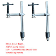80mm Throat  150mm Clamp Height Weld Clamp W/Lock Nut