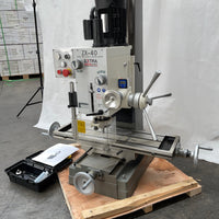 ZX-40 Mill Drill - Geared & Tilting Head with 800 x 240mm table 