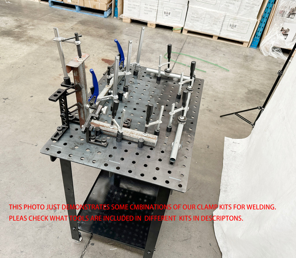 Modular Fixture Table Welding table 1200 x 900mm W/64 pcs Modular Fixture Kit | Extra ...