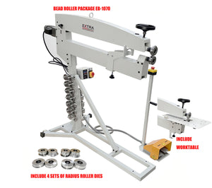 EB-1070 Motorised Bead Roller 1.2mm Capacity 1070mm Throat With Radius Roller Dies