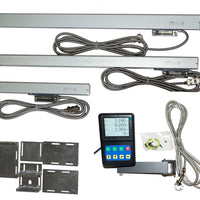 D50 LCD Digital Readout & 3 axis Linear Scales Kit (220mm x 1 + 470mm x 1 + 670mm x 1)  for Mill