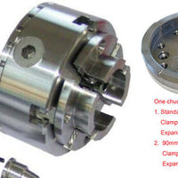 Wood Lathe Chuck Rapid 100 Self Centering Scroll With 90mm Dovetail Jaw & M30x3.5  Insert