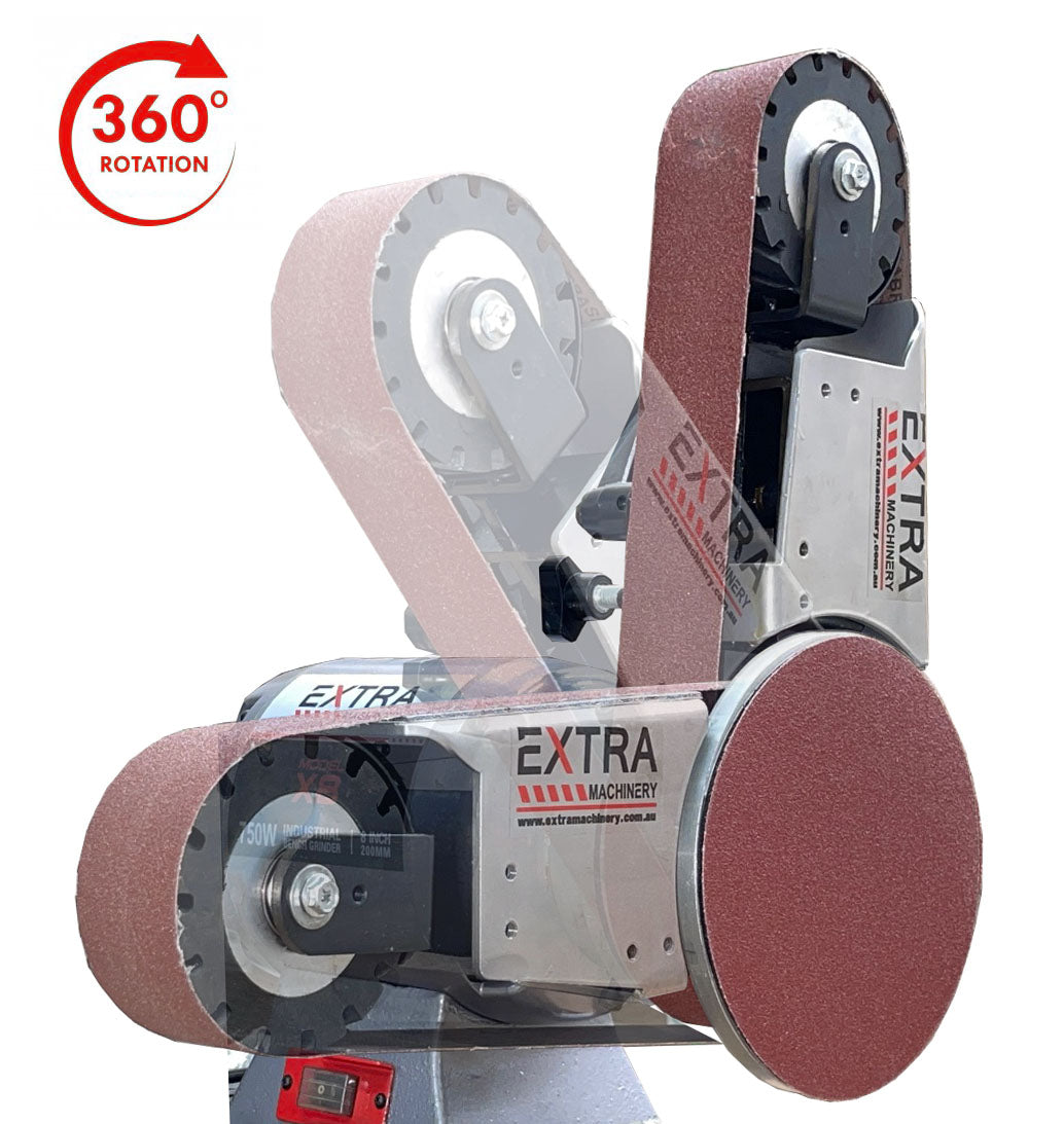 Bench grinder EM8 /Belt Linisher 50 x 915mm (Swivel 360)/Disc sander